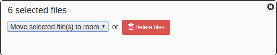 The floating box at the bottom