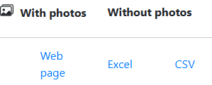 File format options