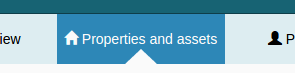 The "Properties and assets" menu