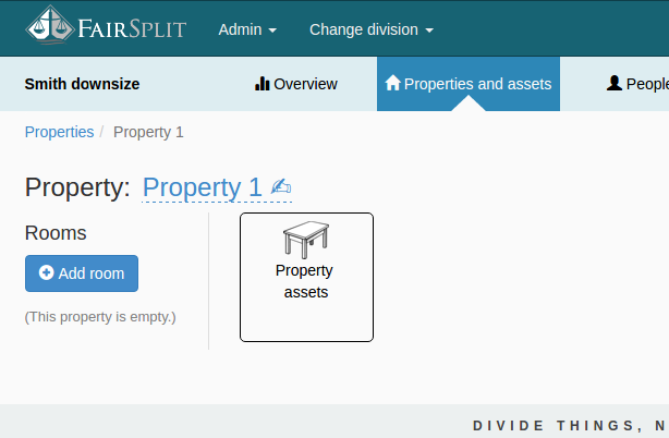 The individual property page